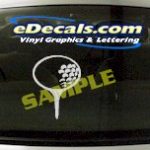 SPT149 Golf Ball Tee Sport Cartoon Decal