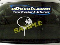  SPT149 Golf Ball Tee Sport Cartoon Decal