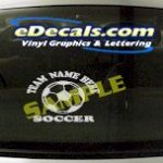 SPT150 Add Your Name Soccer Ball Sport Cartoon Decal