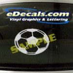 SPT151 Soccer Ball Sport Cartoon Decal