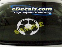  SPT151 Soccer Ball Sport Cartoon Decal