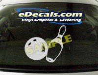  SPT154 Bowling Ball Pin Sport Cartoon Decal
