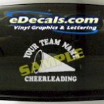 SPT157 Add Your Name Cheerleading Megaphone Sport Cartoon Decal