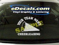  SPT157 Add Your Name Cheerleading Megaphone Sport Cartoon Decal