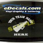 SPT160 Add Your Name Cheerleading Megaphone Sport Cartoon Decal