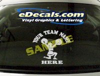  SPT163 Add Your Name Cheerleader Sport Cartoon Decal