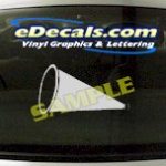 SPT164 Cheerleading Megaphone Sport Cartoon Decal