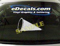  SPT164 Cheerleading Megaphone Sport Cartoon Decal