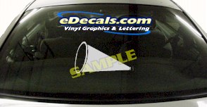 SPT164 Cheerleading Megaphone Sport Cartoon Decal
