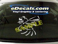  SPT166 Cheerleader Sport Cartoon Decal