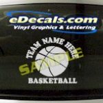 SPT168 Add Your Name Basketball Sport Cartoon Decal
