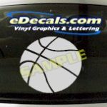 SPT170 Basketball Sport Cartoon Decal