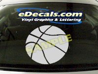  SPT170 Basketball Sport Cartoon Decal