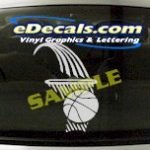SPT171 Basketball Hoop Sport Cartoon Decal