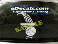  SPT171 Basketball Hoop Sport Cartoon Decal