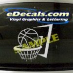 SPT173 Basketball Hoop Sport Cartoon Decal