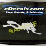 SPT174 Scuba Diver Sport Cartoon Decal