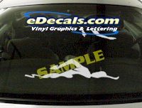  SPT175 Swimmer Sport Cartoon Decal