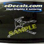 SPT185 Softball Pitcher Sports Cartoon Decal