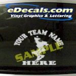 SPT188 Softball Team Name Here Fielder Sports Cartoon Decal