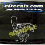 SPT192 Softball Batter Sports Cartoon Decal