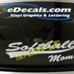 SPT195 Softball Mom Sports Cartoon Decal