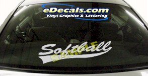 SPT197 Softball Mom Sports Cartoon Decal