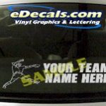 SPT205 Softball Your Team Name Here Sports Cartoon Decal