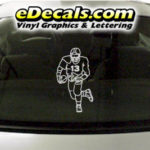 SPT210 Football Sports Player Cartoon Decal