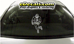 SPT210 Football Sports Player Cartoon Decal