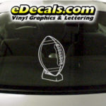 SPT212 Football Sports Ball Cartoon Decal
