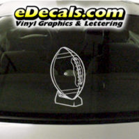  SPT212 Football Sports Ball Cartoon Decal