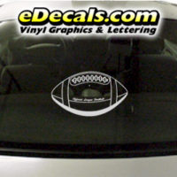  SPT213 Football Sports Ball Cartoon Decal