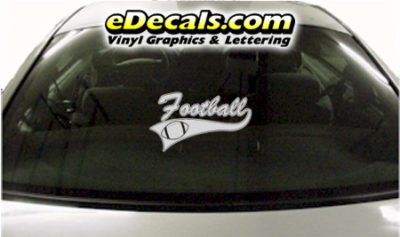 SPT218 Football Sports Name Cartoon Decal