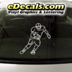 SPT219 Football Sports Player Cartoon Decal