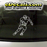  SPT219 Football Sports Player Cartoon Decal