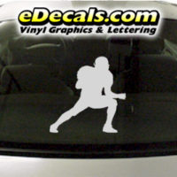  SPT221 Football Sports Player Cartoon Decal