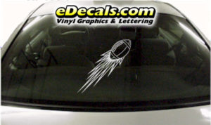 SPT222 Football Sports Ball Cartoon Decal