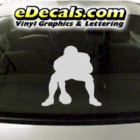  SPT223 Football Sports Player Cartoon Decal