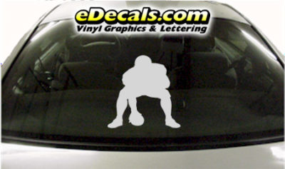 SPT223 Football Sports Player Cartoon Decal