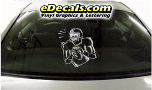 SPT224 Football Sports Player Cartoon Decal