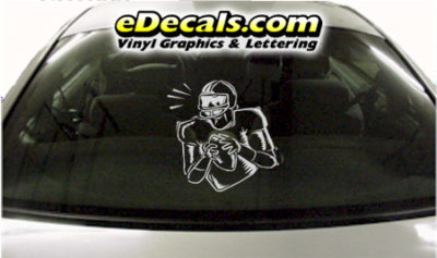SPT224 Football Sports Player Cartoon Decal