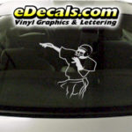 SPT225 Football Sports Player Cartoon Decal