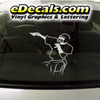  SPT225 Football Sports Player Cartoon Decal