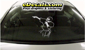SPT225 Football Sports Player Cartoon Decal
