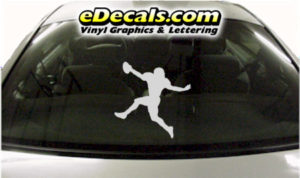 SPT226 Football Sports Player Cartoon Decal