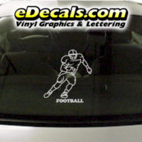  SPT227 Football Sports Player Cartoon Decal