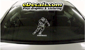 SPT227 Football Sports Player Cartoon Decal