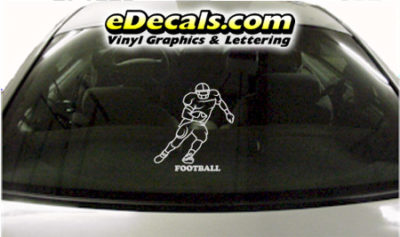SPT227 Football Sports Player Cartoon Decal