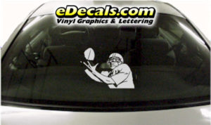 SPT235 Football Sports Player Cartoon Decal